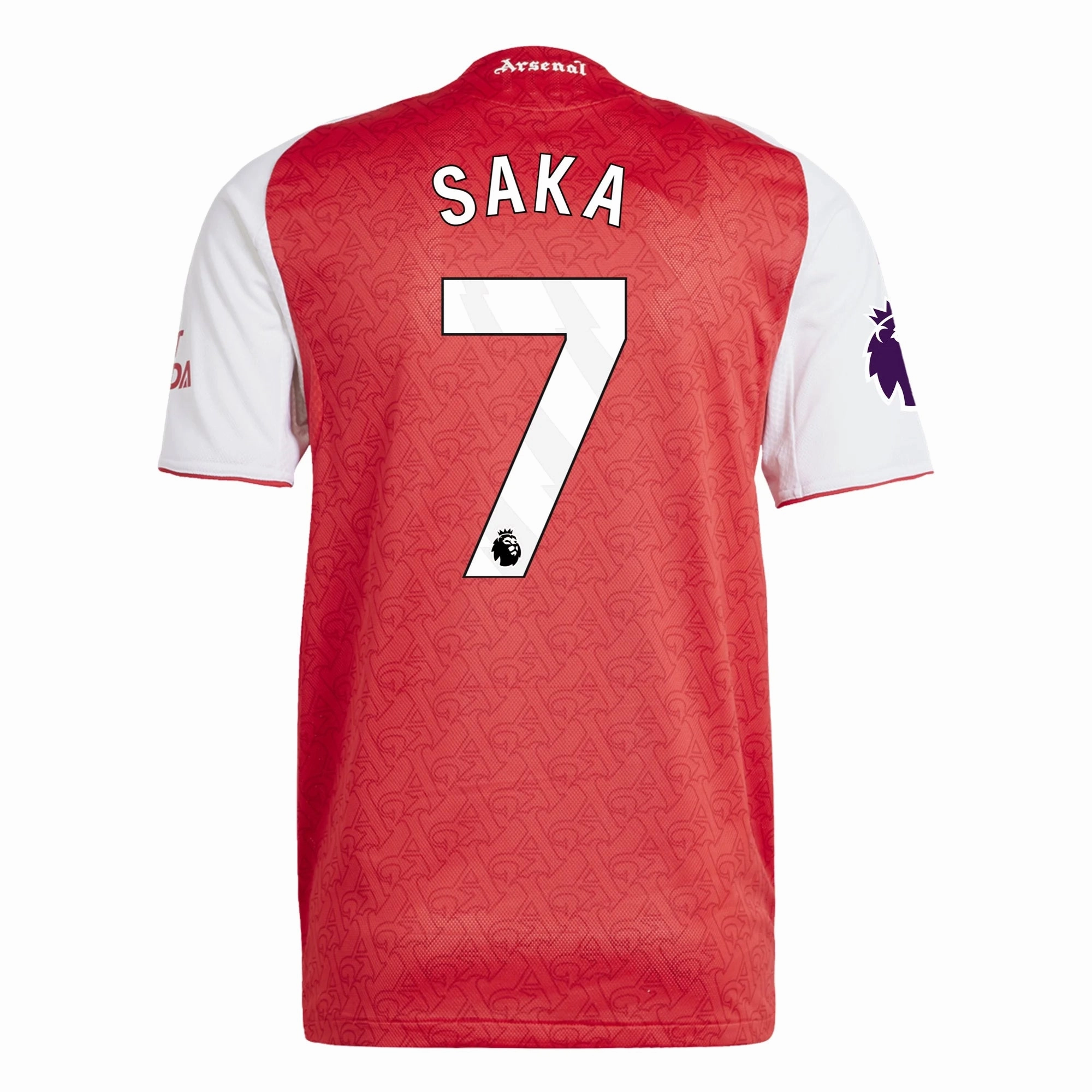 adidas Bukayo Saka Arsenal FC Authentic Home Jersey 25/26 w/ EPL Patch (Better Scarlet/White Lightweight Design