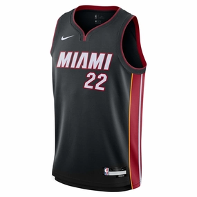 Junior's NBA Miami Heat Jimmy Butler Statement Swingman Icon Jersey Double Stitched Edges