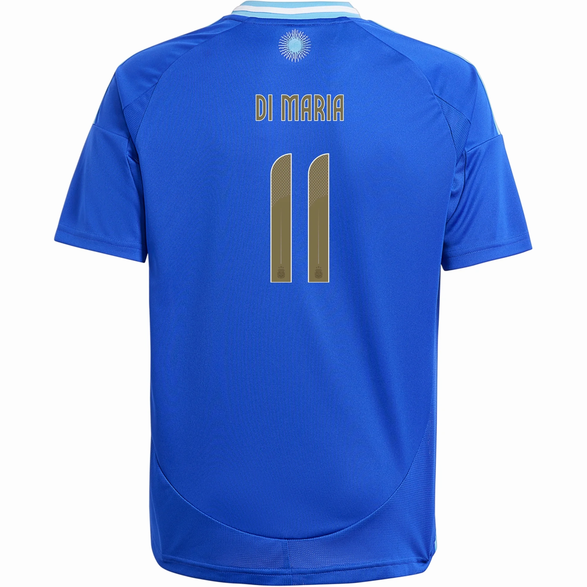 adidas Youth Argentina Angel Di Maria Away Jersey 24/25 (Lucid Blue/Blue Burst) Versatile Use Reinforced Hems