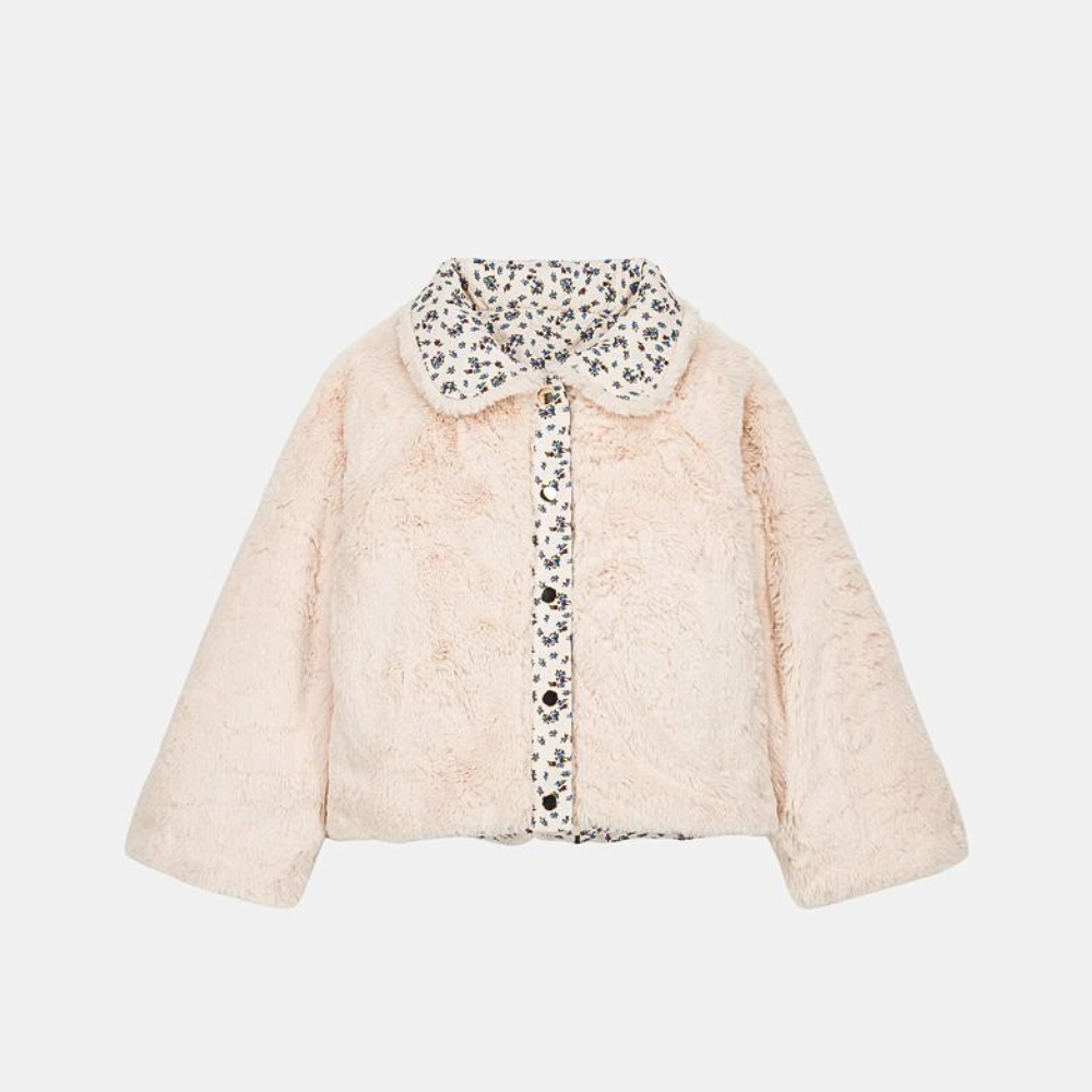 Louise Misha Jasmina Reversible Jacket, Cream Columbine Hill Non Irritating Lining
