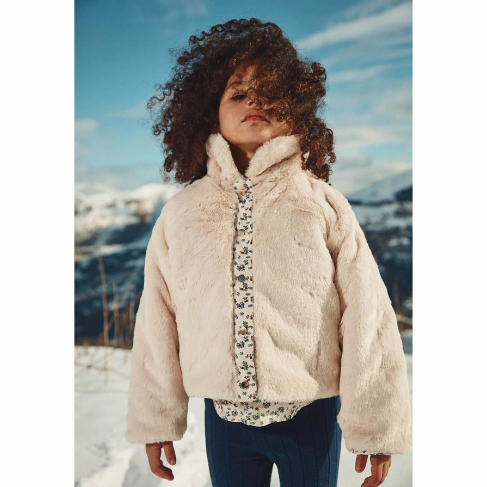 Cold Resist UV Protective Layer Louise Misha Jasmina Reversible Jacket, Cream Columbine Hill