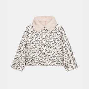 Anti Pilling Surface Day To Night Wear Louise Misha Jasmina Reversible Jacket, Cream Columbine Hill