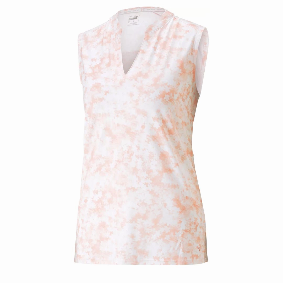 Puma - Women's MATTR Stillwater Sleeveless Polo (537491 01) Abrasion Defensive Layer Hydrophobic Edge Taping