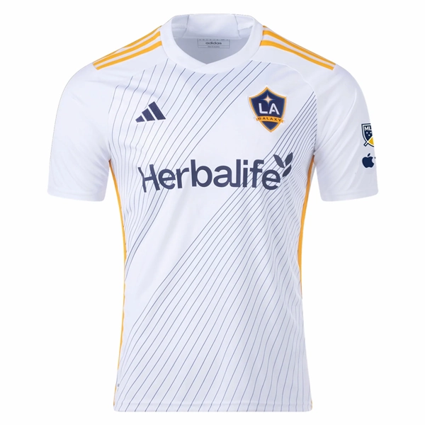 adidas LA Galaxy Edwin Cerrillo Home Jersey w/ MLS   Apple TV Patches 24/25 (White/Yellow/Navy) Low Profile Seams