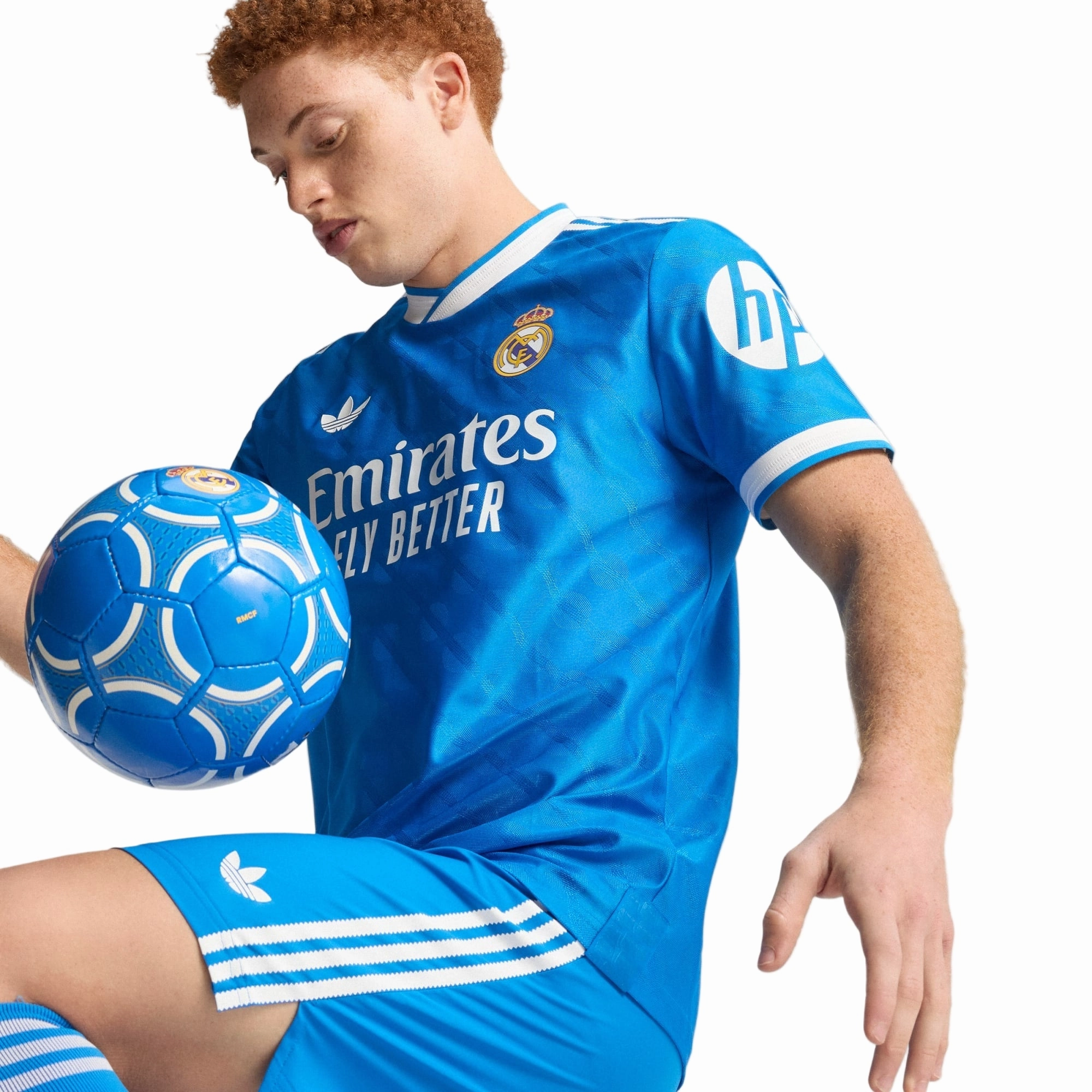 adidas Men's Real Madrid 25/26 Authentic Third Jersey (Blue) Play Ready