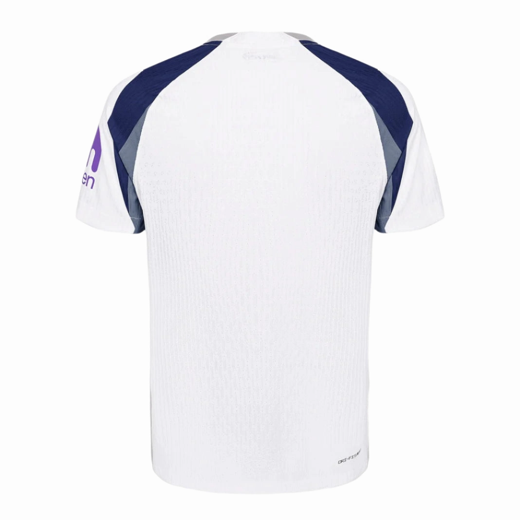 Nike Tottenham Hotspurs Home Authentic 25/26 Jersey (White/Iron/Binary Blue) Sweat Resistant Finish Athlete Focus