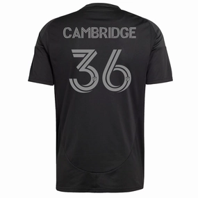 adidas Brandon Cambridge Charlotte FC Away Jersey 25/26 (Black) Reinforced Neckline Lightweight Thermal Fabric