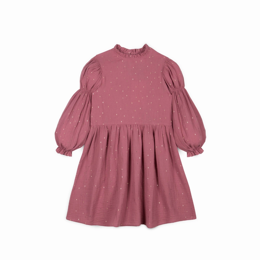 Mipounet Emilie Muslin Dress, Pink Formal Aura