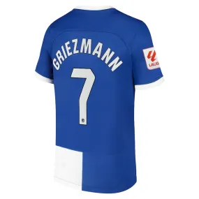 Quick Flex Weightless Feel Nike Atletico Madrid Antoine Griezmann Away Jersey w/ La Liga Patch 23/24 (Old Royal/White)
