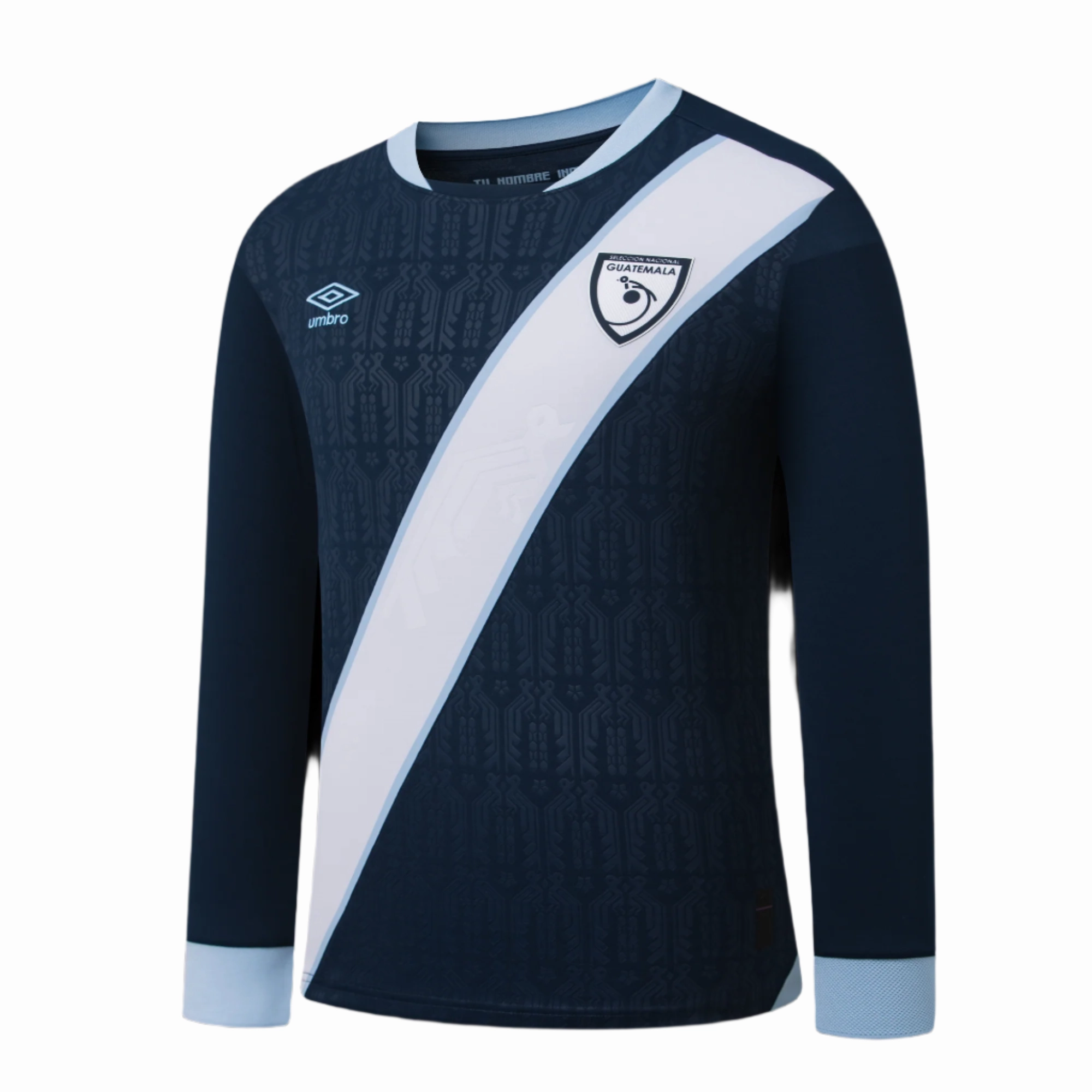 Athlete Focus Comfort Layer Umbro Guatemala Long Sleeve Away Jersey 25/26 (Navy)
