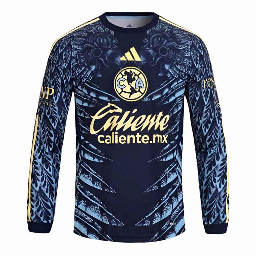 Breathable Design adidas K. Alvarez Club Am??rica 25/26 Away Long Sleeve Jersey (Blue)