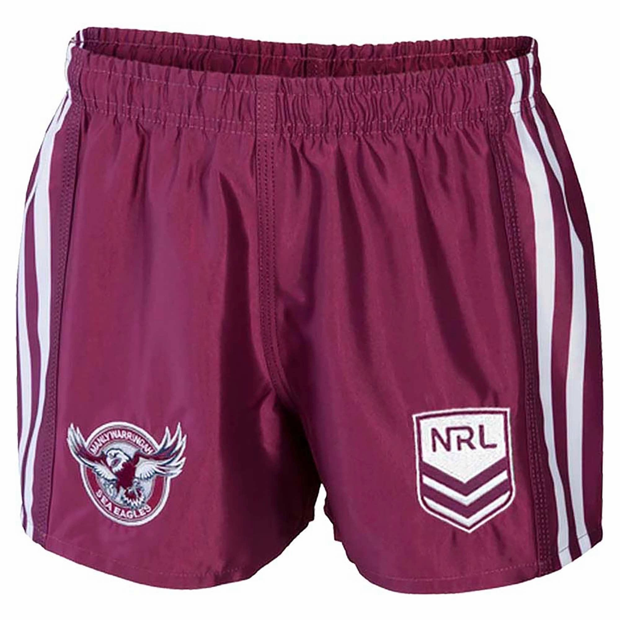 Men's NRL Manly Warringah Sea Eagles Supporter Shorts Odor Control Treatment Quick Touch