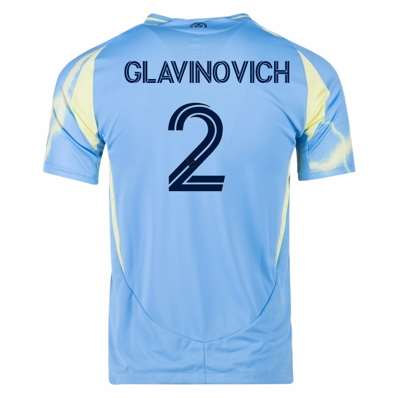 Simple Layer adidas Philadelphia Union Ian Glavinovich Authentic Away Jersey 25/26 (Blue/Yellow)