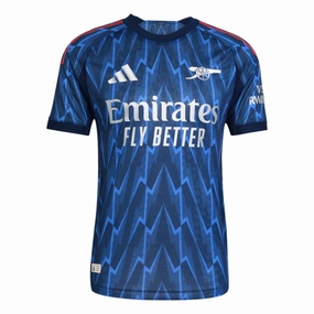 Eco Friendly Fibers Microfiber Blend adidas Arsenal Authentic Away Jersey 25/26 (Indigo/Silver)
