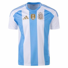 Power Comfort Four Way Stretch Fabric adidas Argentina Home Jersey 24/25 (White/Blue Burst)