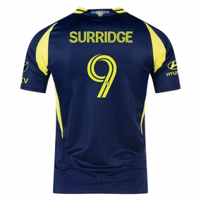 Performance Apparel Double Stitched Hem adidas Nashville Authentic Sam Surridge Away Jersey w/ MLS   Apple TV 25/26 (Tena Blue)