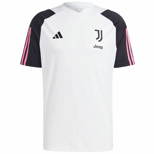 Modular Panel Layouts Performance Driven adidas Juventus Training Jersey 23/24 (White/Black/Pink)