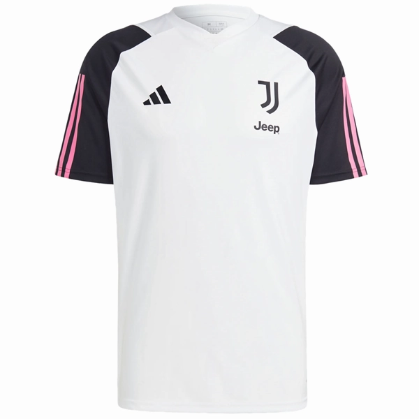 Tailored Fit Performance Flex adidas Juventus Training Jersey 23/24 (White/Black/Pink)