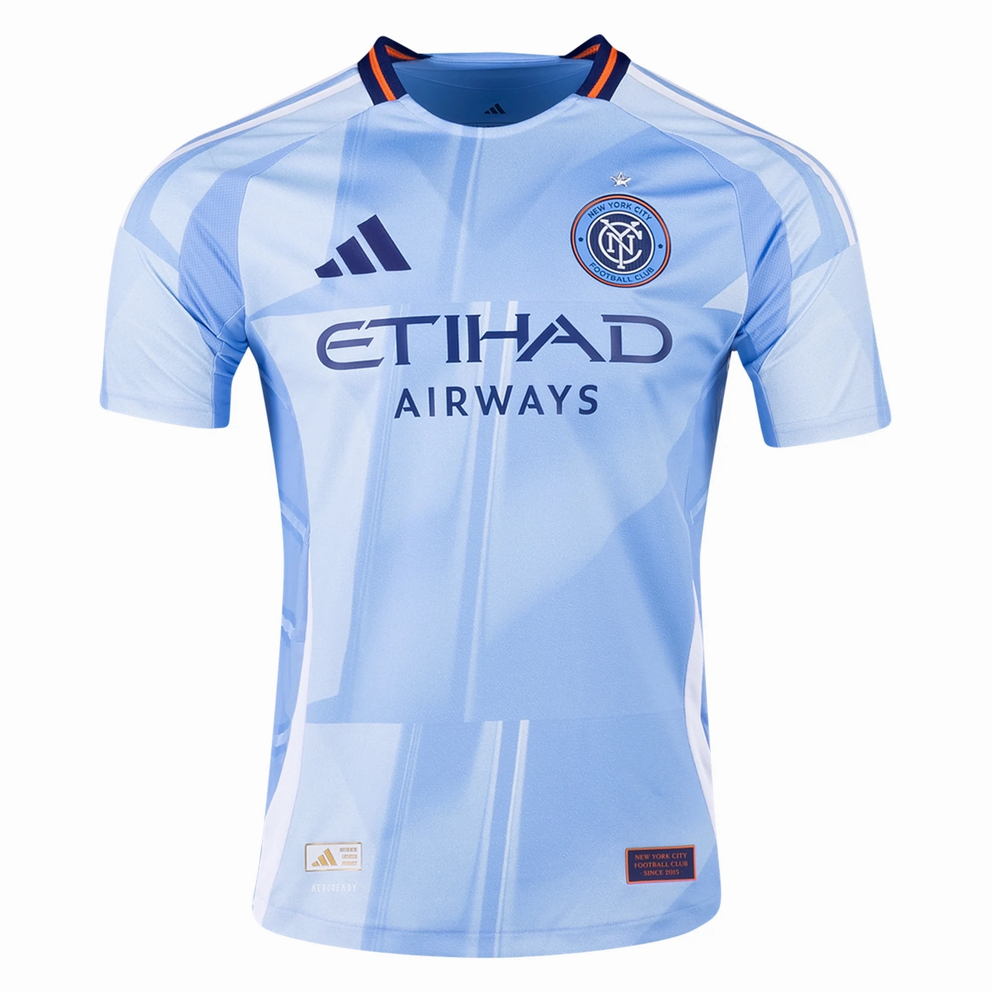 Adidas New York City FC Authentic Home Jersey 25/26 (Bahia Light Blue) Daily Active