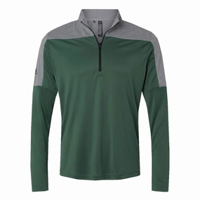 adidas - Men's Ultimate365 Lightweight 1/4 Zip Pullover (HI0793) Quick Release Ventilation Adjustable Hem Drawstring