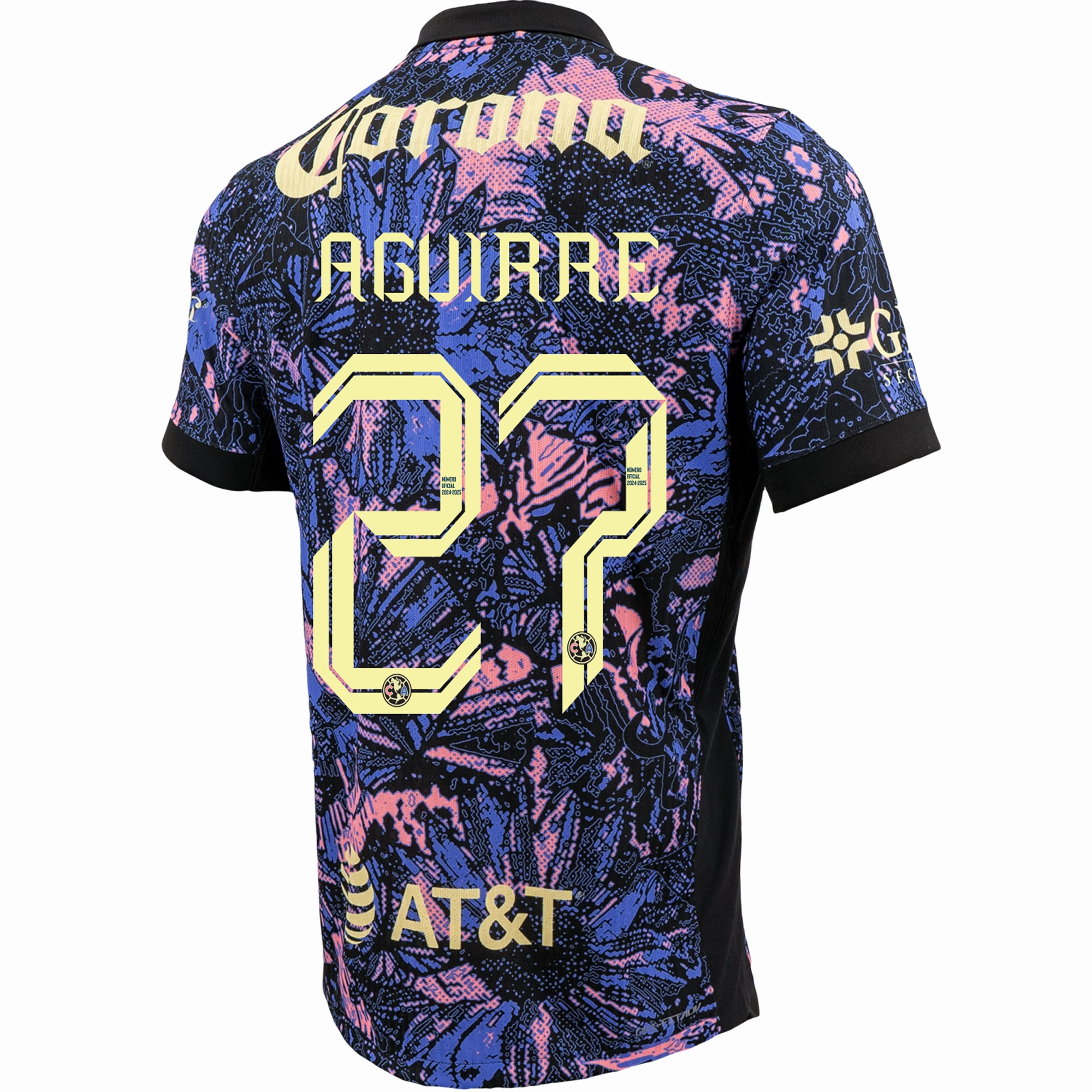 Nike Club America Authentic Rodrigo Aguirre Third Jersey 24/25 (Purple) Odor Resistant Fabric