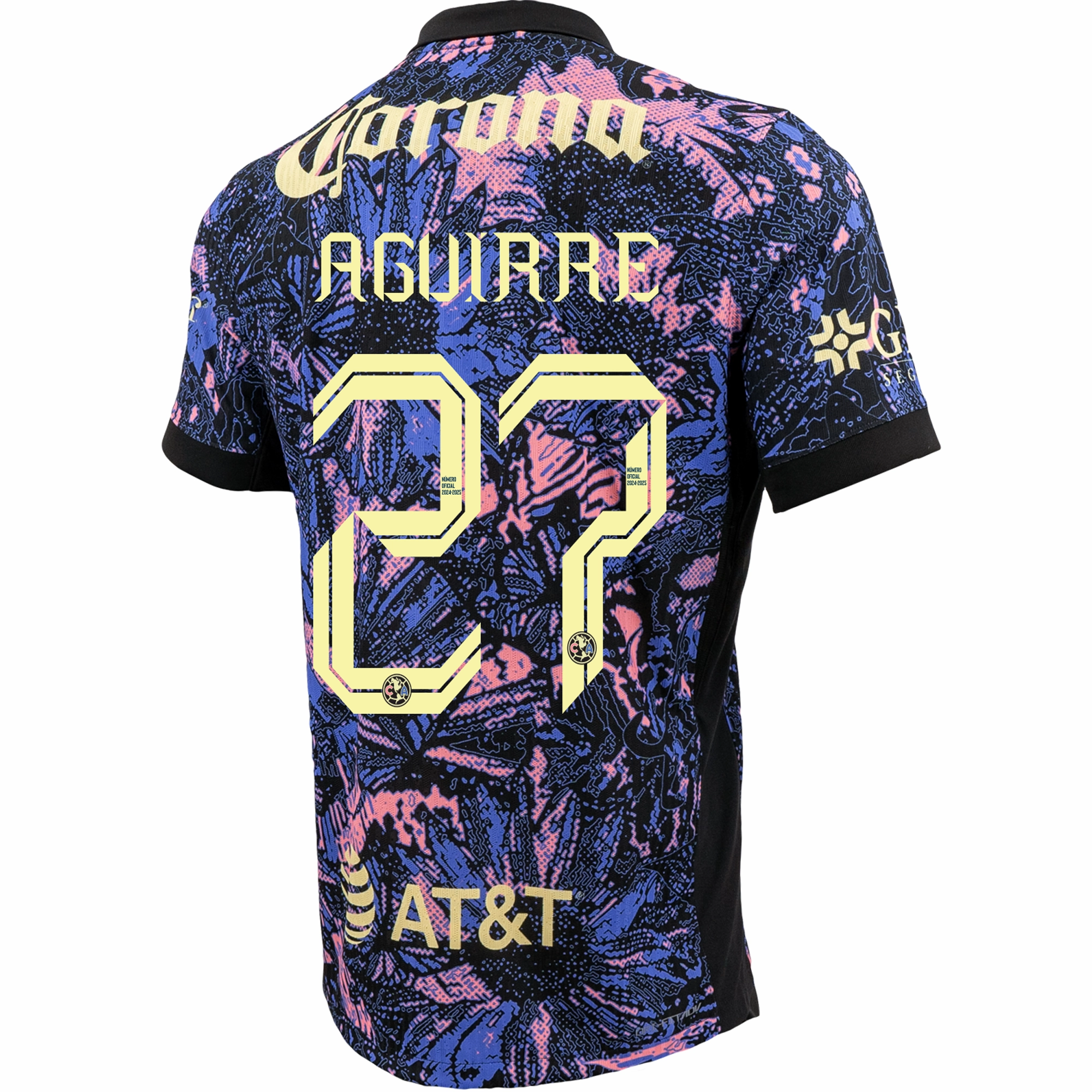 Lightweight Gear Sweat Wicking Technology Nike Club America Authentic Rodrigo Aguirre Third Jersey 24/25 (Purple)