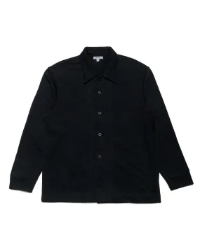 Lady White Co. Francisco Button Down Black Stretch Fabric Flexible Placket Structure