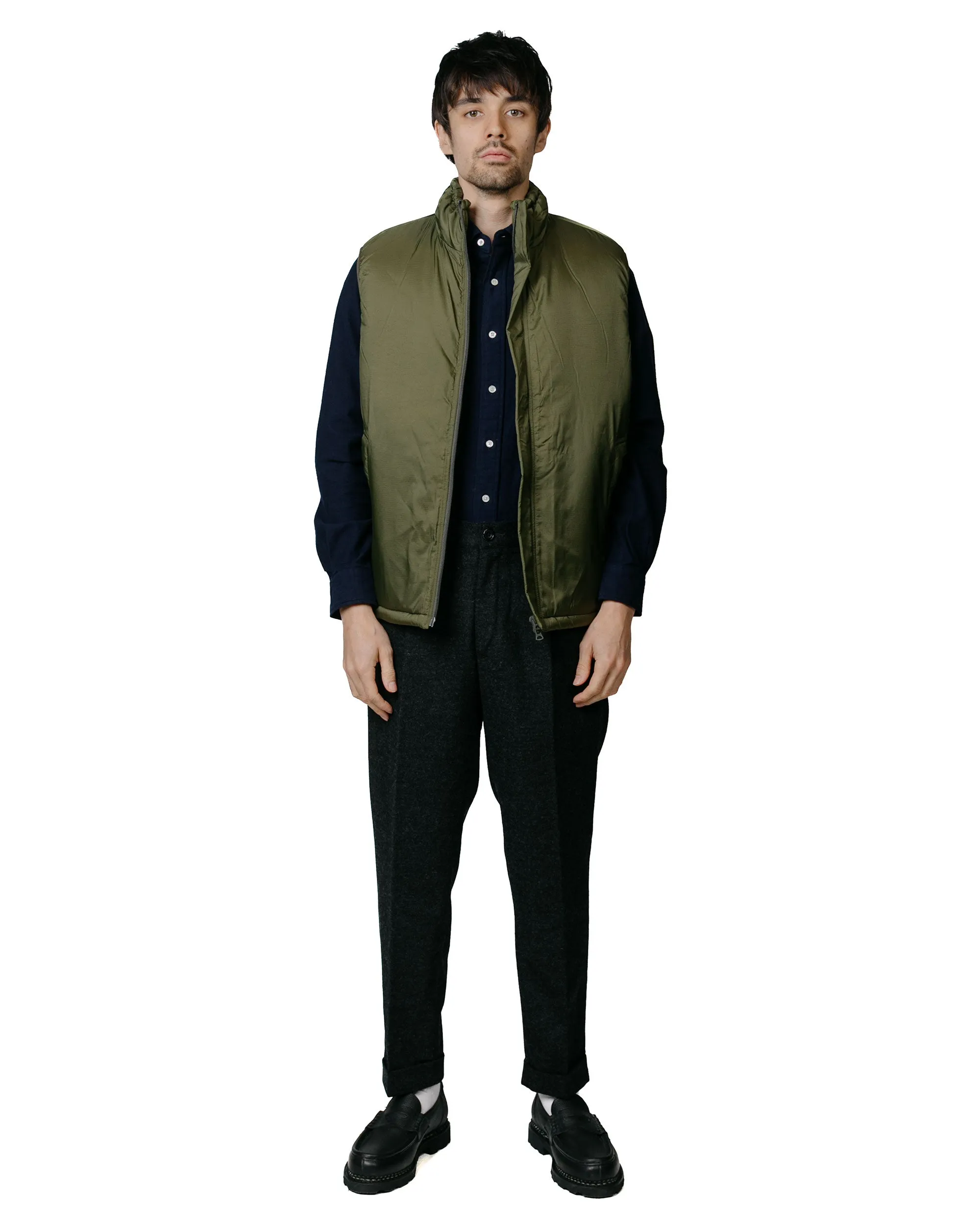 Beams Plus B.D. Flannel Solid Navy Spring Trend Static Dissipating Fiber