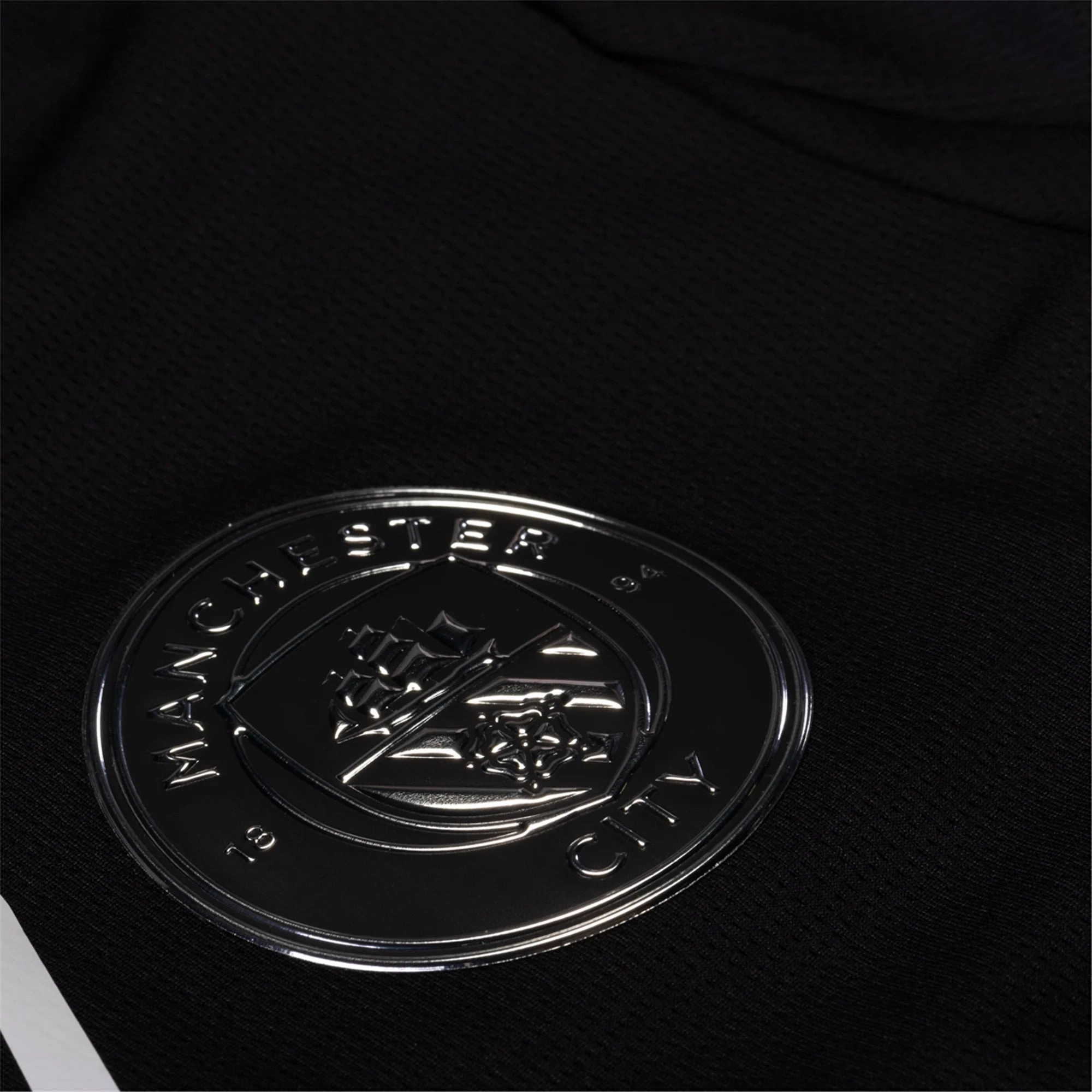 Puma Bobb Men's Manchester City Away Jersey 25/26 w/ NRFR   EPL Patches (Puma Black) Seam Free Underarm Venting Performance Layer
