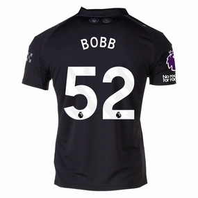 Molded Collar Architecture Knit Grid Mesh Puma Bobb Men's Manchester City Away Jersey 25/26 w/ NRFR   EPL Patches (Puma Black)