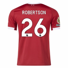 adidas Robertson Men's Liverpool Home Jersey 25/26 w/ NRFR   EPL Champions Patch (Strawberry Red) Odor Resistant Fabric Fresh Comfort