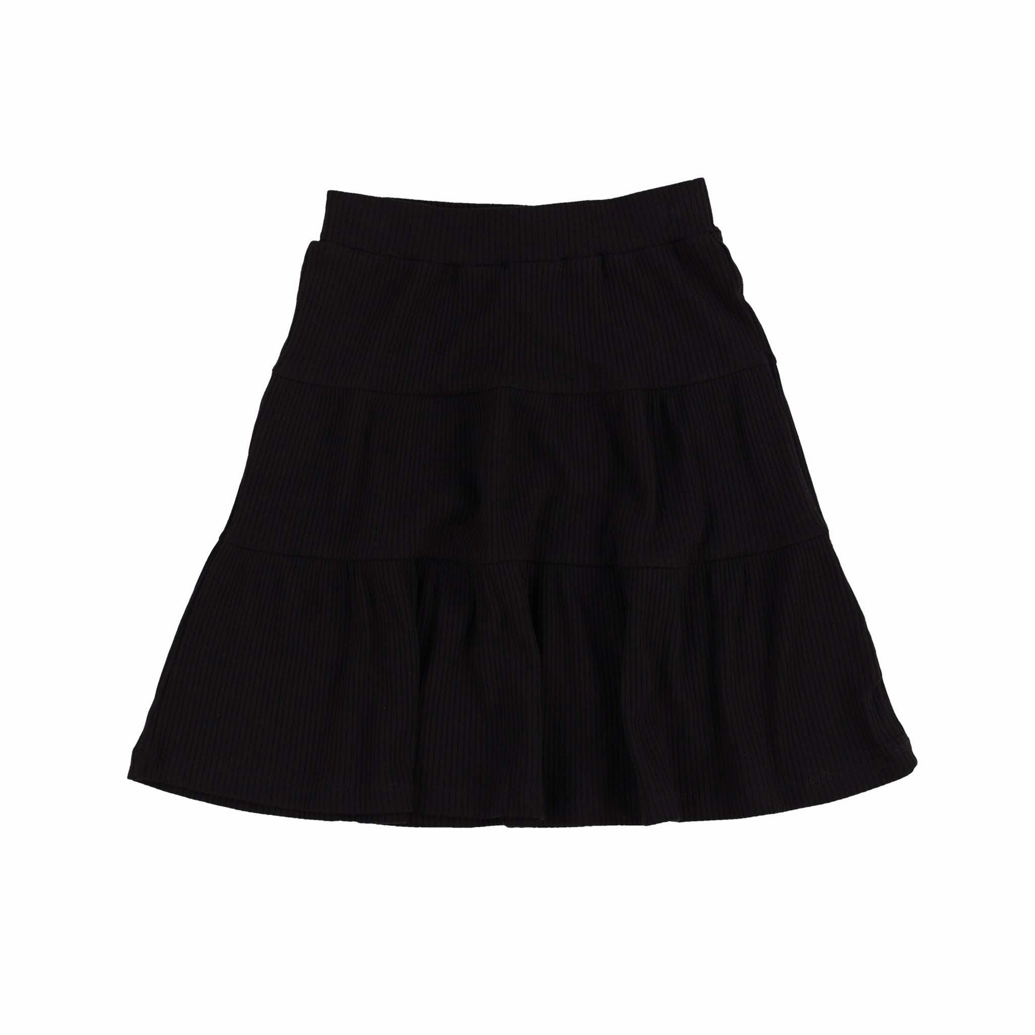 Girls Tiered Skirt Clean Outfit Basic Layers