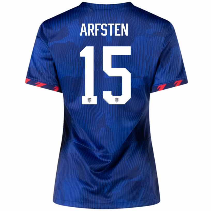 Nike Womens United States Max ArfstenAway Jersey 23/24 (Hyper Royal/Loyal Blue) Stamina Wear