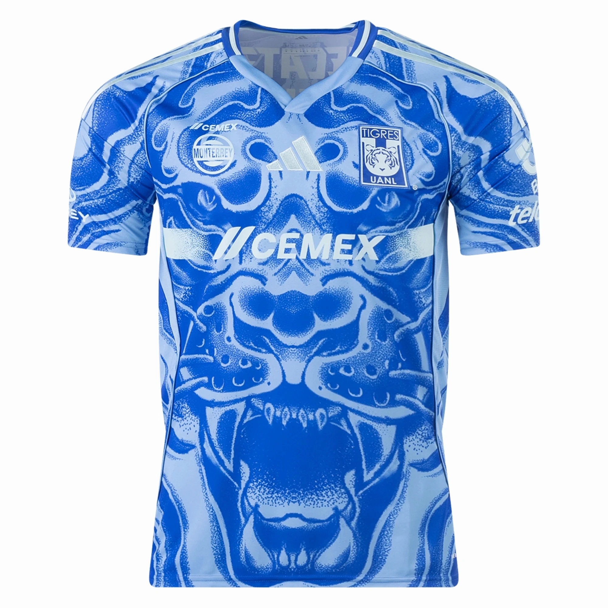 Sport Clip Compatible Anti Pilling Surface Treatment adidas Tigres Away Jersey 25/26 (Blue/Aqua)