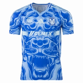 Sport Clip Compatible Anti Pilling Surface Treatment adidas Tigres Away Jersey 25/26 (Blue/Aqua)