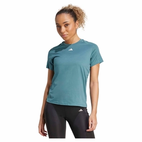 Women's Aeroready Workout Essentials Crew Neck T-Shirt Sustainable Material Blend Sporty Look Wear