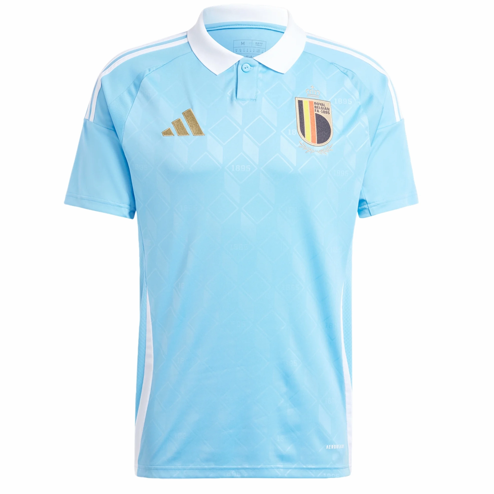 adidas Belgium Away Jersey 24/25 (Semi Blue Burst) Core Feel Fresh Comfort