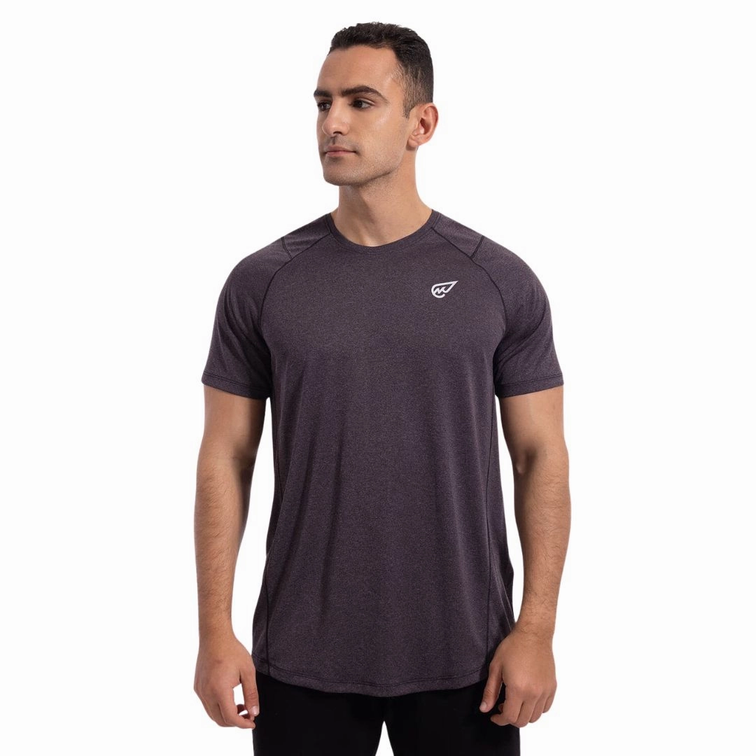 Muscle Fit Training T-Shirt Wicking Interlock Knit casual and comfortable