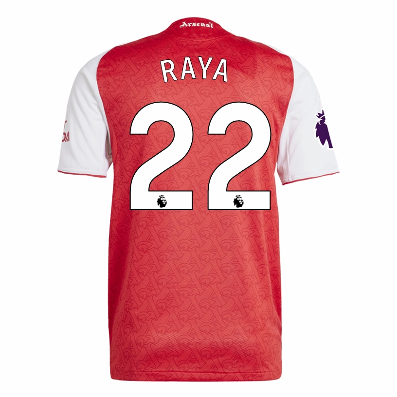 Non Chafe Seams Dynamic Movement Adaptation adidas David Raya Arsenal FC Authentic Home Jersey 25/26 w/ EPL Patch (Better Scarlet/White)
