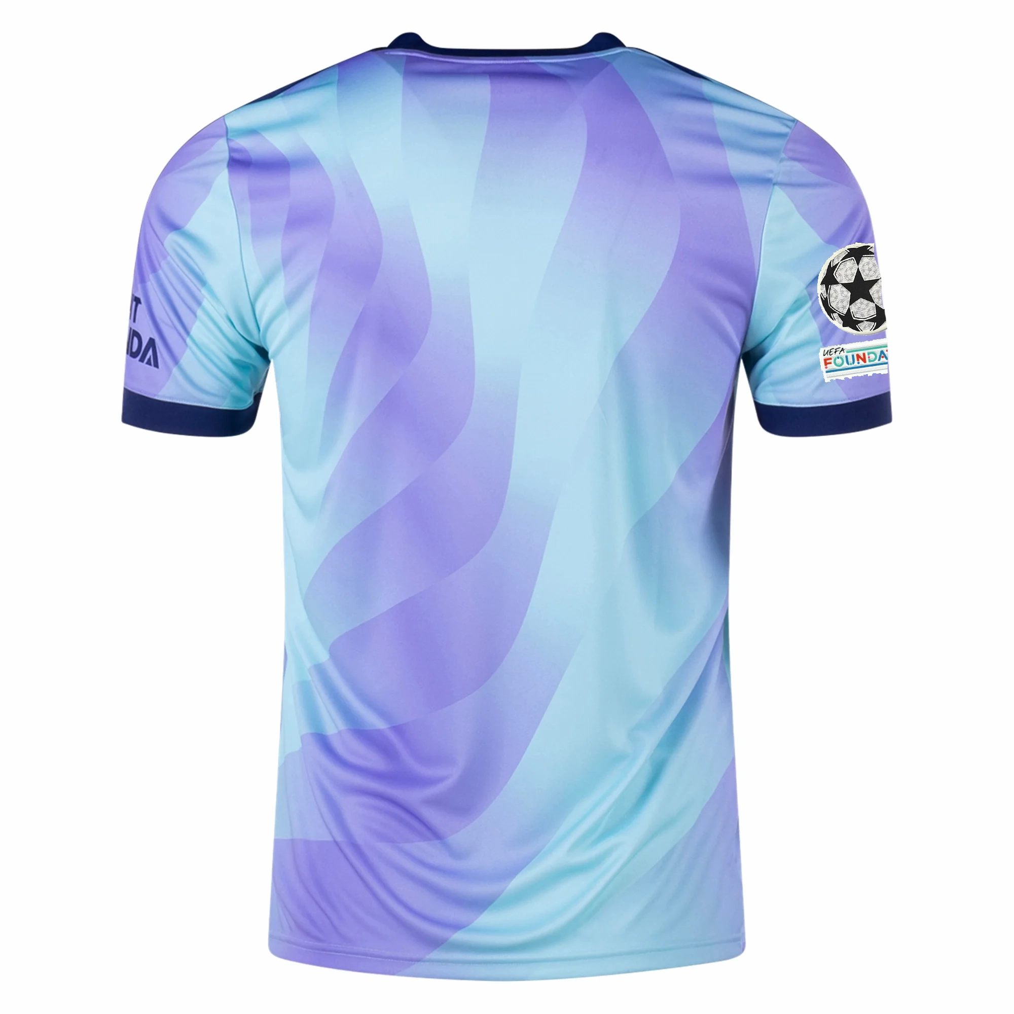 anti static coating adidas Arsenal Third Jersey w/ Champions League Patches 24/25 (Clear Aqua/Light Flash Purple)