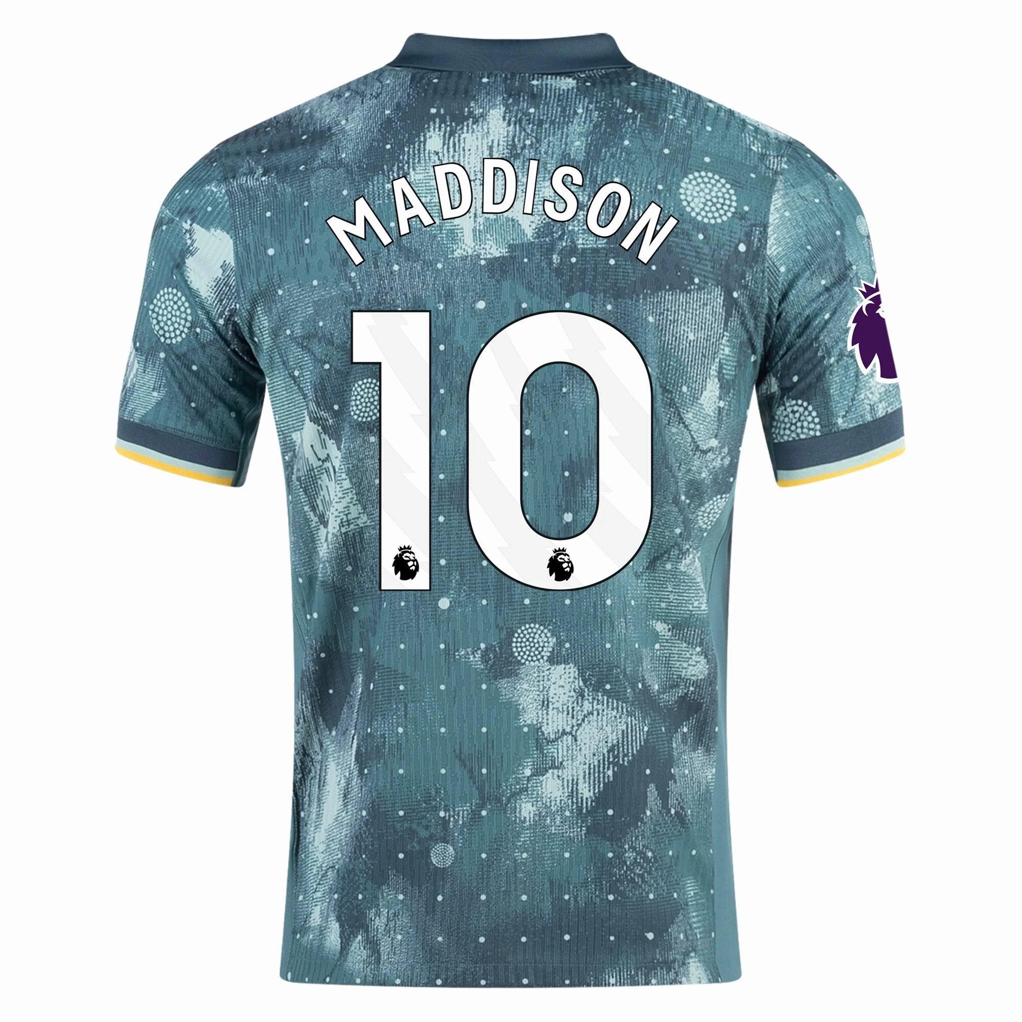 Comfort Layer Nike Tottenham James Maddison Third Jersey w/ EPL Patch 24/25 (Enamel Green/Bicoastal)