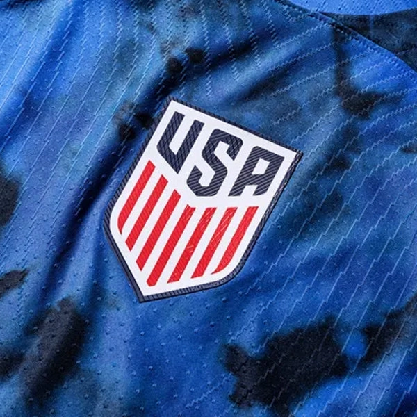 Nike United States Jordan Pefok Authentic Match Away Jersey 22/23 (Bright Blue/White) Weightless Layer All Day Fit