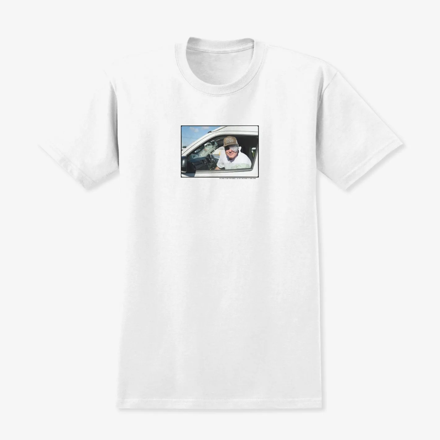 Odor Resistant Material Grosso Photo Tee (White)