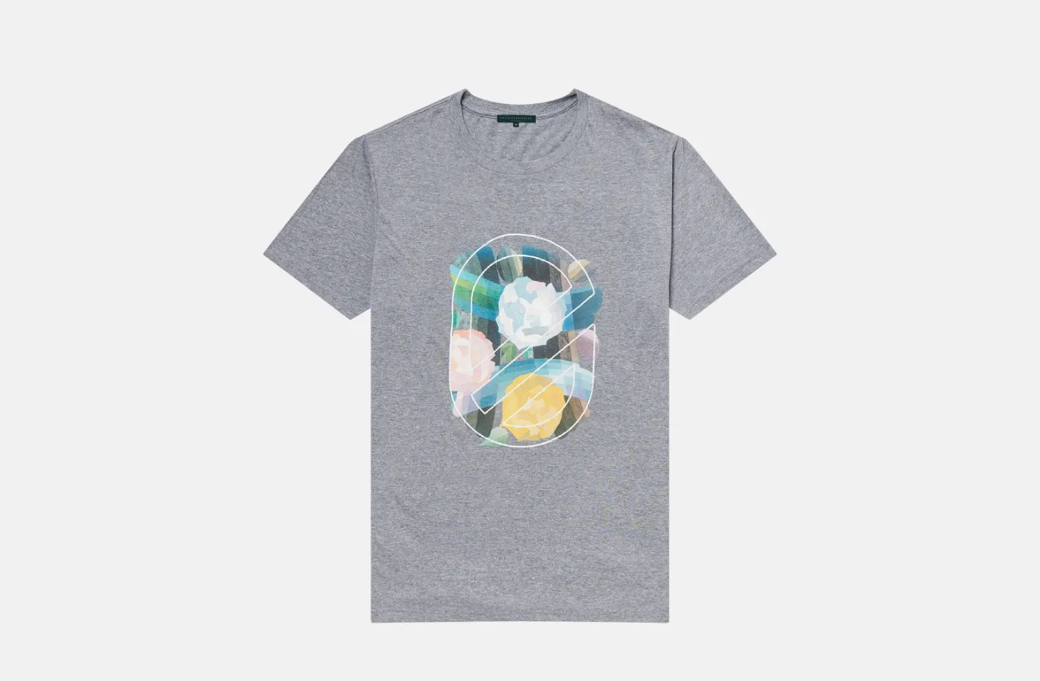 Work Mix Extra Curricular "Strokes" SS Tee M - Heather Grey