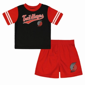 High Elasticity Fabric NBA - Kids' (Toddler) Portland Trail Blazers Top/Short Set (KT24BBF TB)