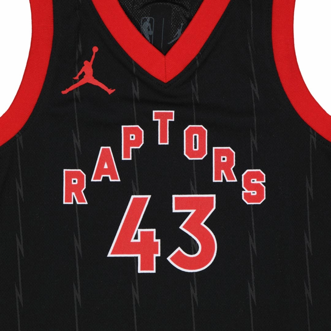 NBA - Kids' (Toddler) Toronto Raptors Pascal Siakam Statement Jersey (HY2T1BW2P RAPPS) Air Circulation Layered Look Design