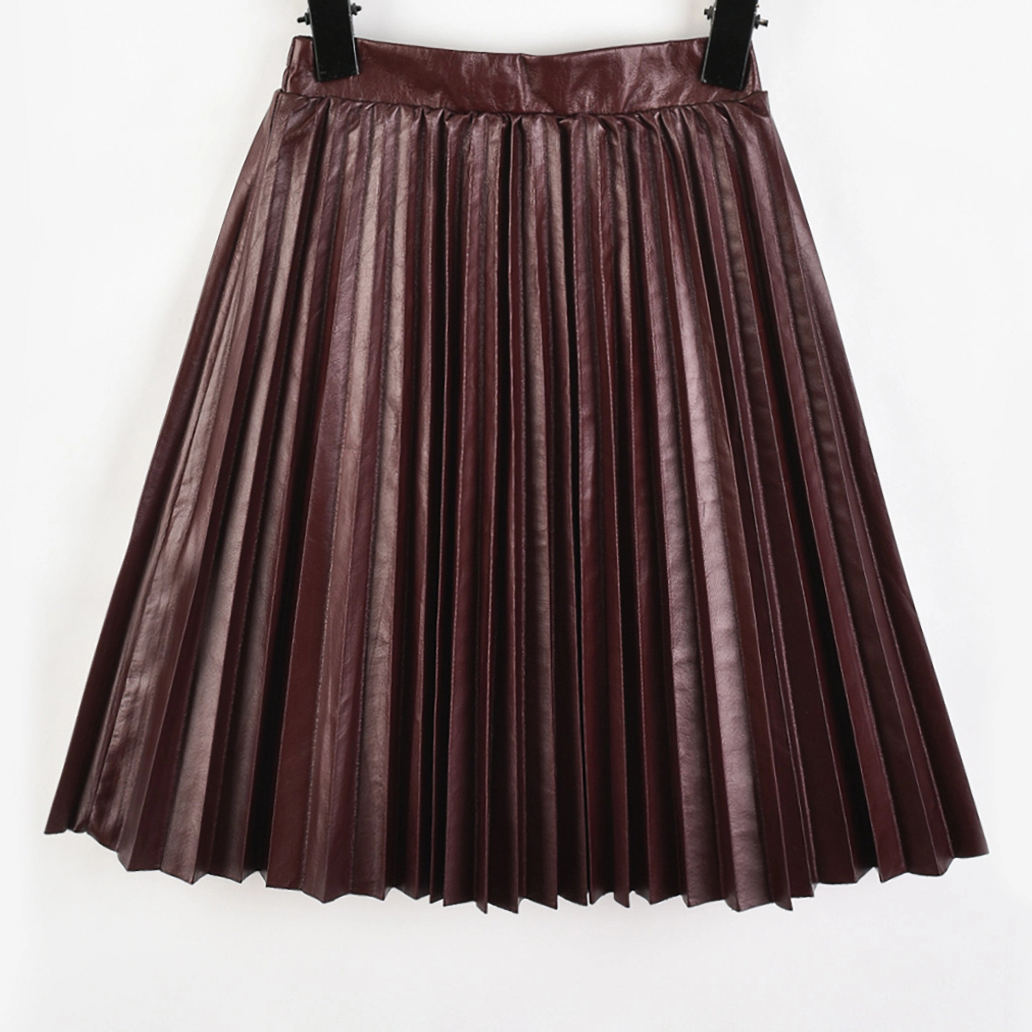 Hadas PU Pleated Skirt Timeless Trend