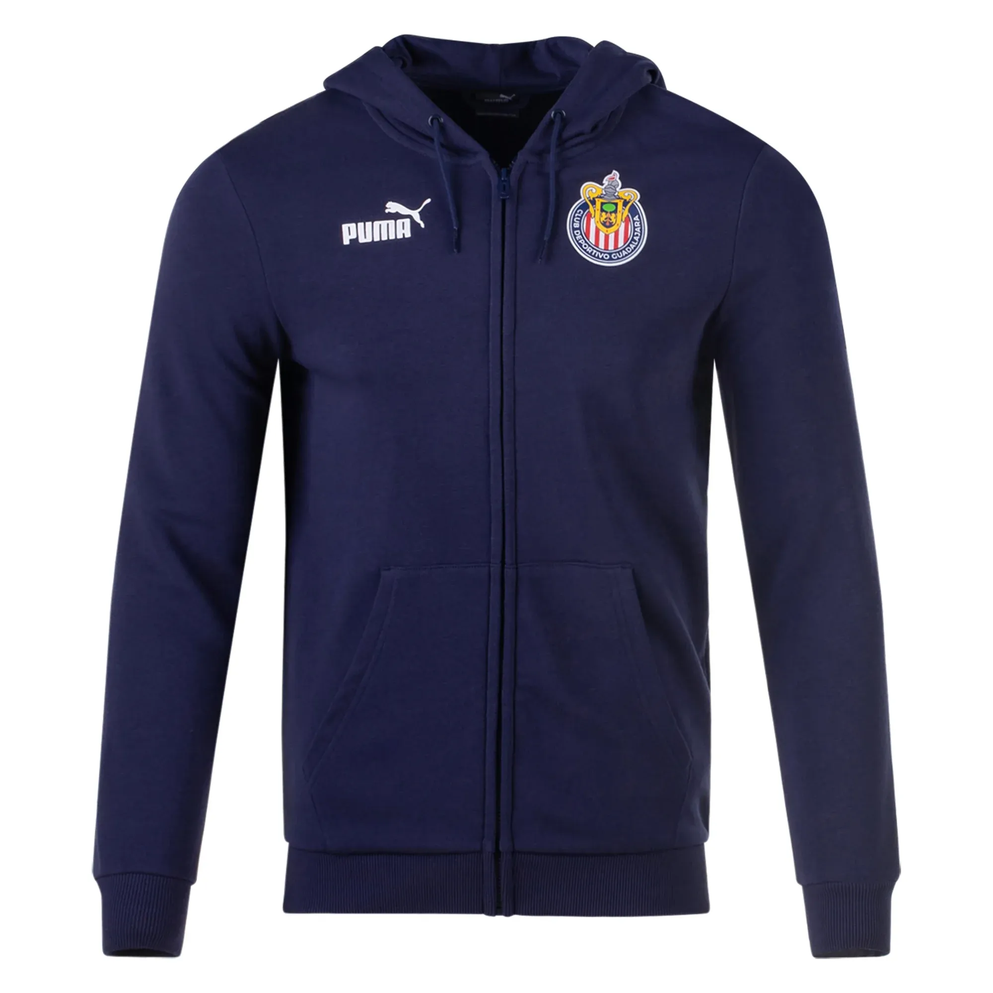 Puma Chivas Football Culture Hooded Full Zip Jacket 24/25 (Puma Navy/Puma White) product couple connection