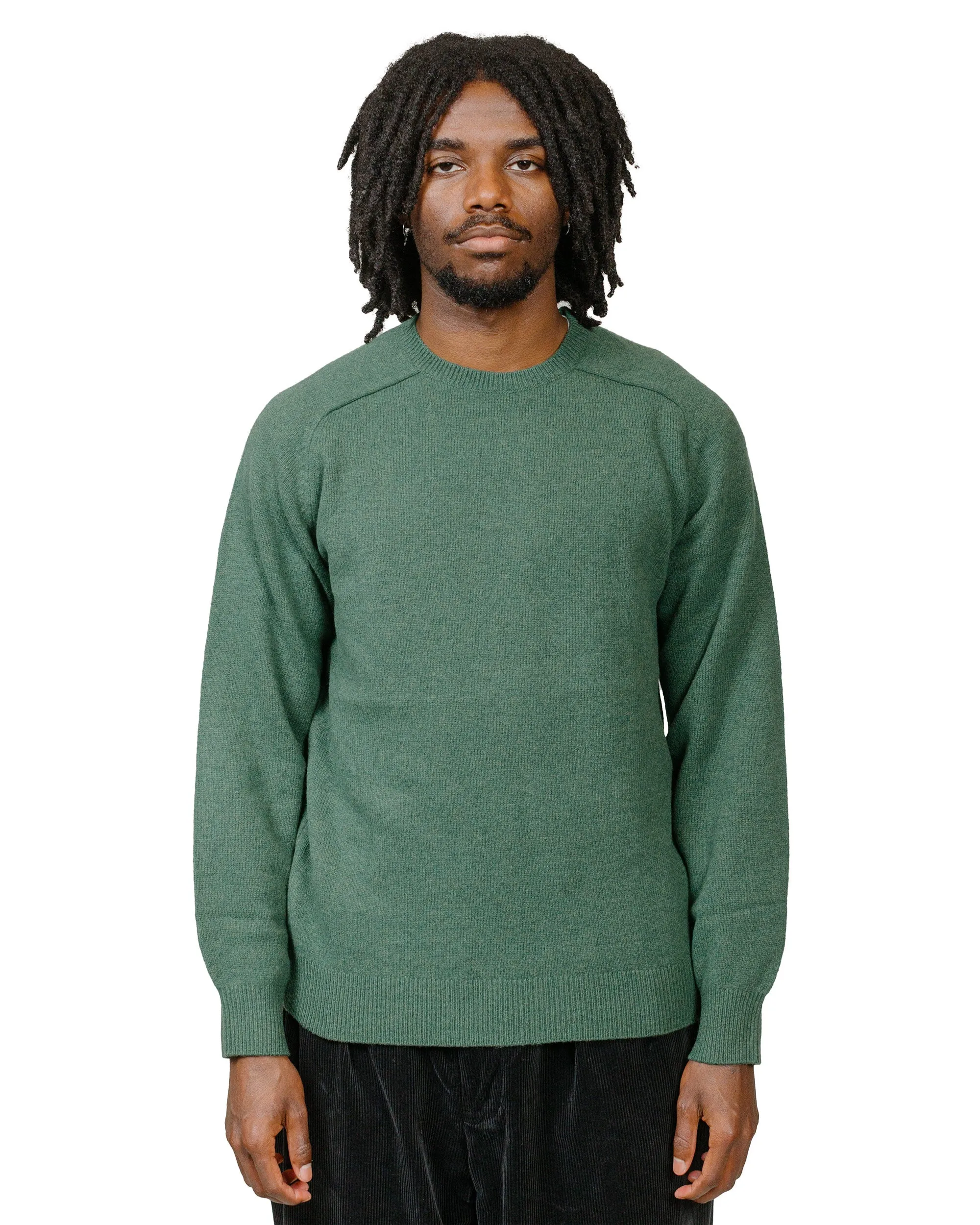 Warm Top duck cloth Beams Plus Crew 9G Green