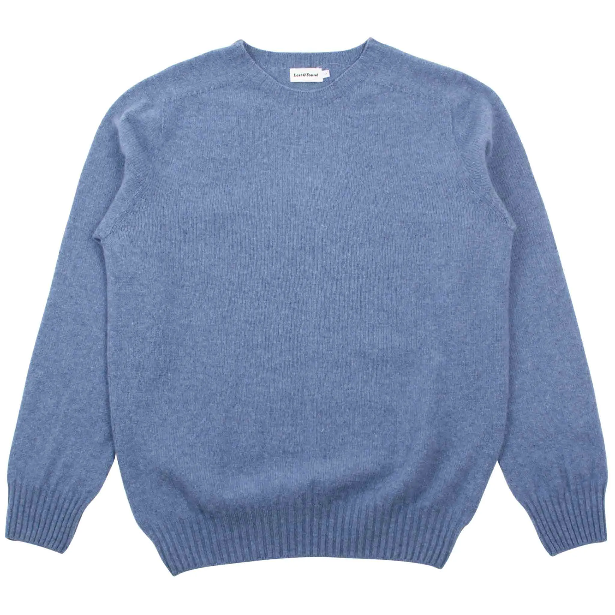 Lost & Found Lambswool Sweater Blue Magic product customer retention